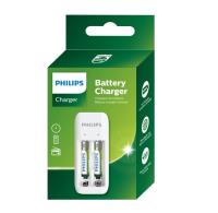 PHILIPS SCB2070NB/00 2 Slotlu 2X AAA 700mAh İnce PİL+ Micro USB Kablolu Şarj Cihazı - 1